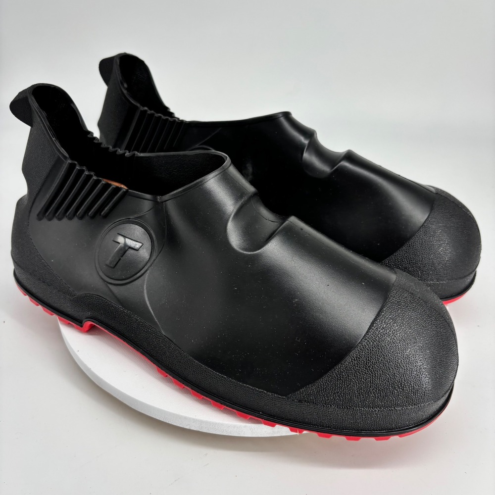 Tingley Workbrutes G2 Overshoes Mens Medium Black‎ Red Excellent Waterproof PVC
